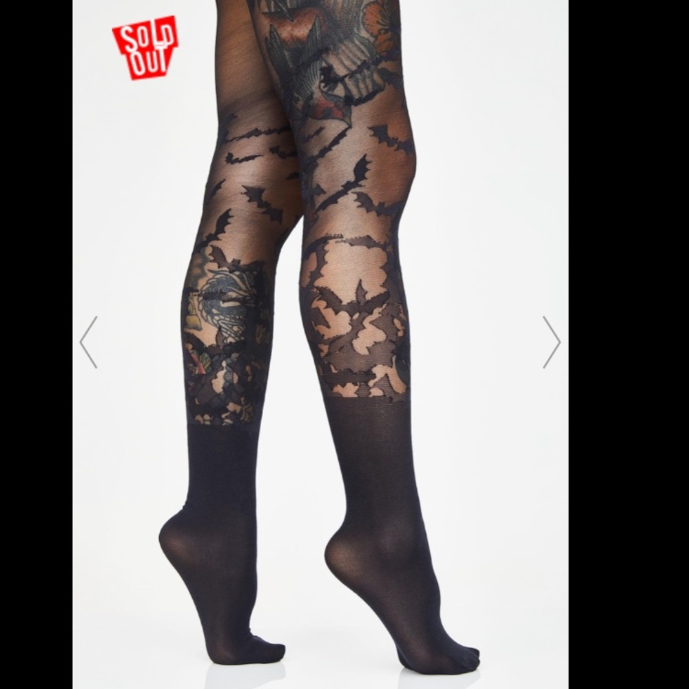 sheer bat wing tights, dollskill🦇